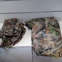 Lot de 2 impermeables camo veste + pancho