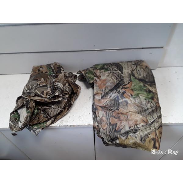 Lot de 2 impermeables camo veste + pancho