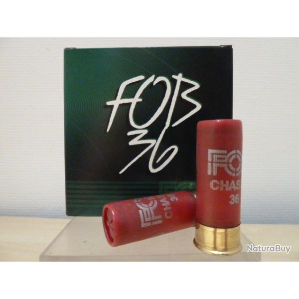DM24.2 - LOT DE 200 MUNITIONS FOB 36  CAL 12X70  36GR N4 BOURRE JUPE