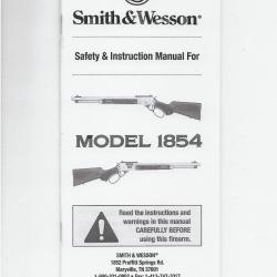 Notice Smith&Wesson 1854 - Traduction à la demande
