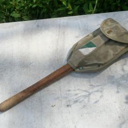 SCOUTISME rare pelle pliante étui US ARMY daté 1943 insigne bleu et blanc SCOUT MARIN à Caen