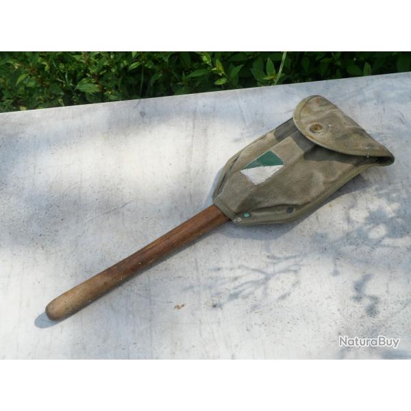SCOUTISME rare pelle pliante tui US ARMY dat 1943 insigne bleu et blanc SCOUT MARIN  Caen