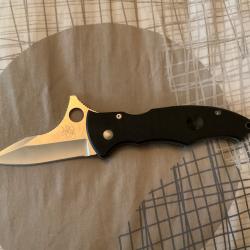 VEND COUTEAU PLIANT SPYDERCO GUNTING DESIGN BRAM FRANCK.