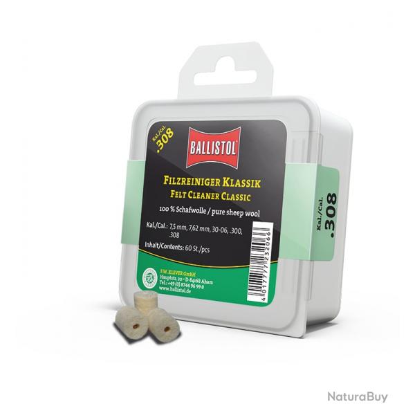 Tampon de Nettoyage CAL 243/ 6/ 6.35/ 25/ 6.5/ 260/ 264 BALLISTOL