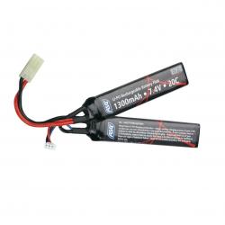 BATTERIE LI-PO 7.4V 1300MAH 2 STICKS "ASG"