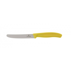 Victorinox 6.7836.L118  Couteau à tomates Swiss Classic, denté, jaune, 11 cm