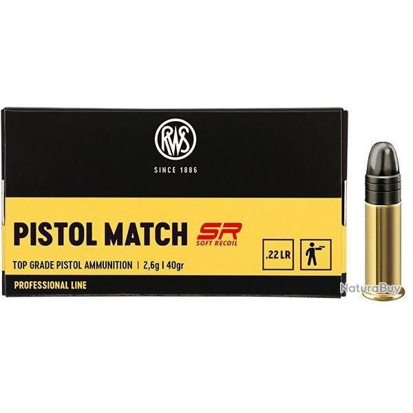 MUNITIONS RWS PISTOL MATCH CAL.22LR PROFESSIONNAL LINE X50