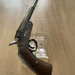 TRÈS RARE PISTOLET DE CHASSE GRAVÉ -cal 24-  « Georg SCHARFENBERG »