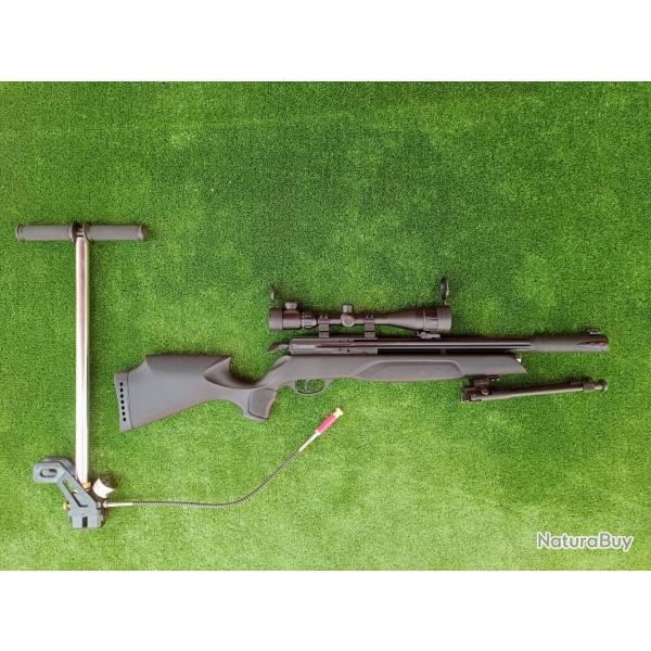 PACK ARROW ! Carabine Arrow Gamo Cal. 5,5 mm + Bomba pcp + Lunette 4-16 X 40AO + Bipied
