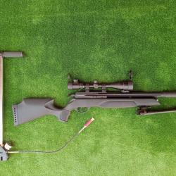 PACK ARROW ! Carabine Arrow Gamo Cal. 4,5 mm + Bomba pcp + Lunette 4-16 X 40AO + Bipied