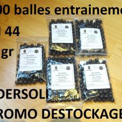 500 balles rondes entrainement PEDERSOLI sans plomb 19.00 Euros !!!- calibre 44 poudre noire (SI311)