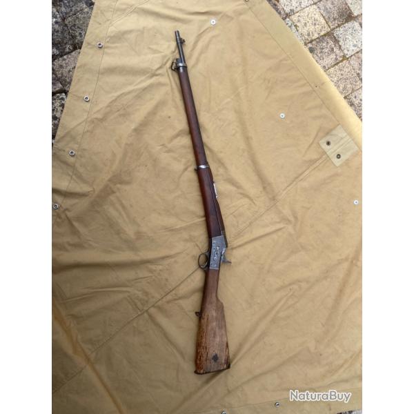 Trs rare Carabine ROLLING BLOCK contrat Franais en 7MM MAUSER