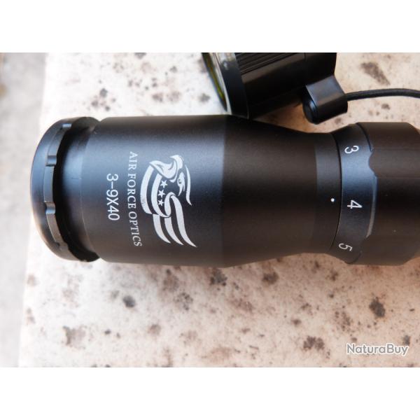 Vend lunette de tir Air force Optics 3-9x40 Rticule duplex