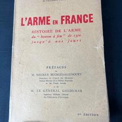 LIVRE « L'ARME EN FRANCE » par Ronin Dédicacé+ lettre de l'auteur