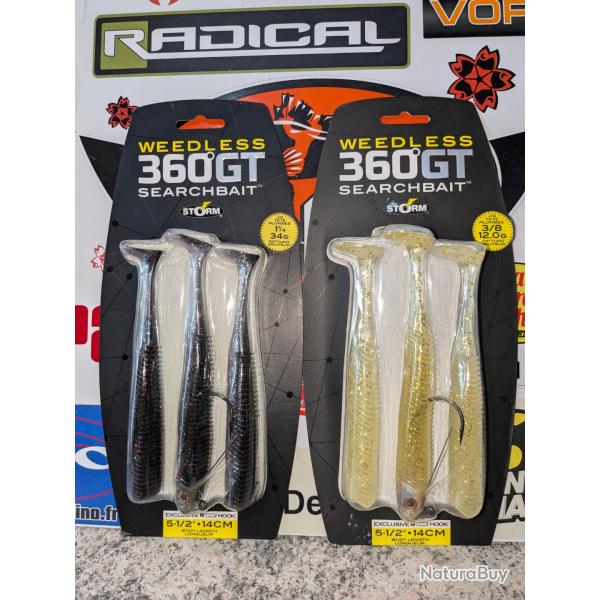 Lot pche n100 / STORM 360 GT SEARCHBAIT.34 ET 12 GRS , 14 CM .