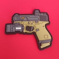 ÉCUSSON PVC 3D GUN 5/5CM SNIPER SYSTÈME SCRATCH