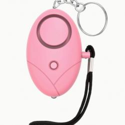 Porte clef - Alarme personnelle Anti-agresssion - Rose
