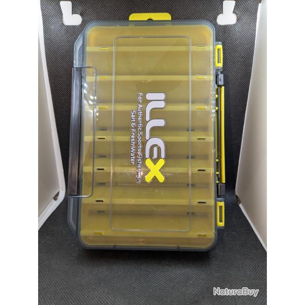Bote a leurres rversible, ILLEX.20 cm x 14 cl x 3,5 cm ( environ) , taille max leurres : 10,8 cm