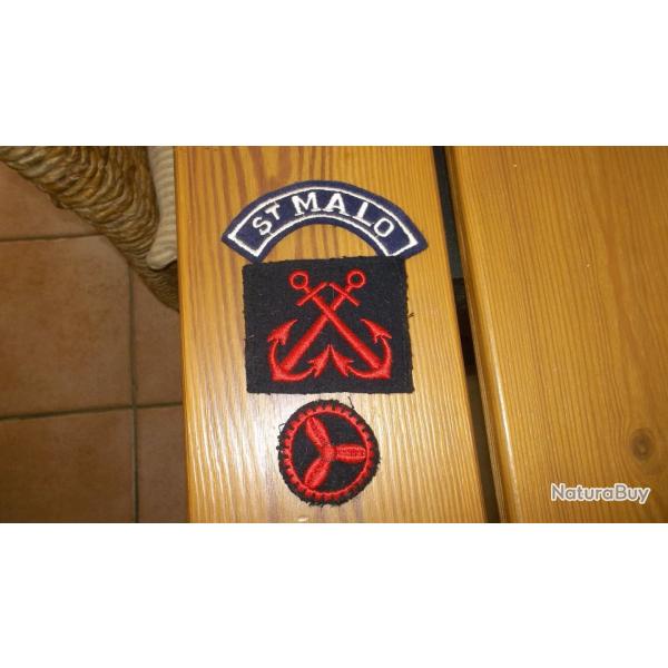 lot d'insigne tissus marine nationale