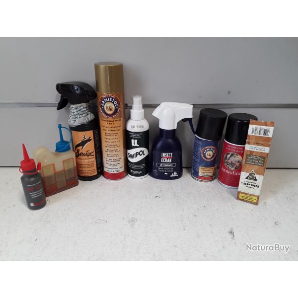 Lot  de produits d'entretiens divers
