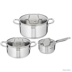 3 casseroles + couvercles Tefal®