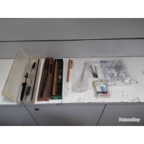 Lot de kit de nettoyages pour calibres 22lr, 12...