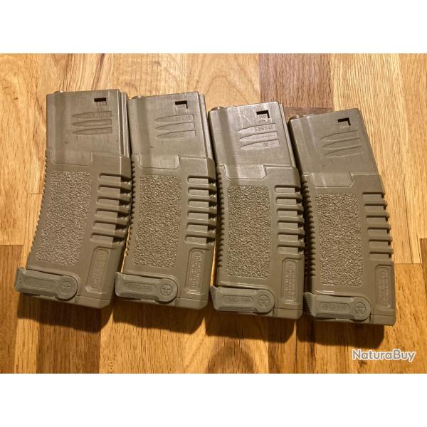 Lot Chargeurs M4 Tan Amoeba Airsoft