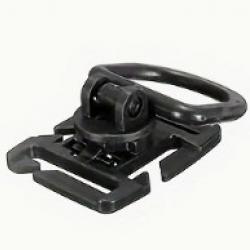 Boucle 360 Rotation D-Ring Clips MOLLE - x2 - Noir