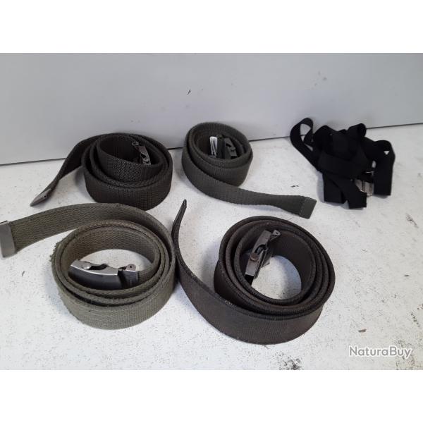 Lot de 4 ceintures + 1 bretelle
