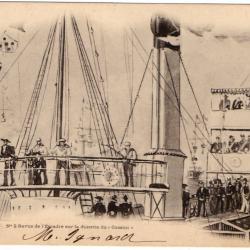 CPA -Marine Militaire  - Revue de l'Escadre sur la dunette du Cassini - N°1675