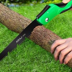 PRIX CANON !!! SCIE PLIANTE EN  ACIER ALLIAGE NICKEL CHROME POUR COUPER LES BRANCHES DES ARBRES