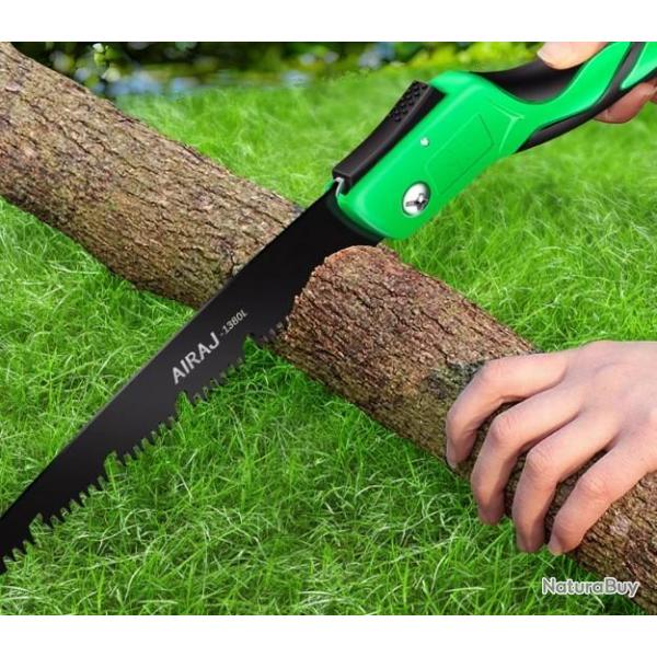 SCIE PLIANTE EN  ACIER ALLIAGE NICKEL CHROME POUR COUPER LES BRANCHES DES ARBRES