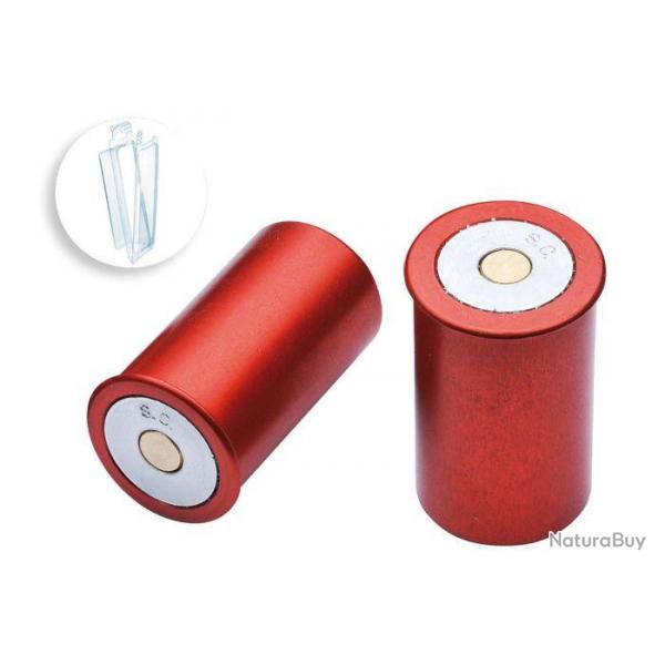 PAIRE DE DOUILLES AMORTISSEUR EN MTAL ANODIS VENDUE SOUS BLISTER - CALIBRE 12