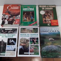 Lot de 6 livres enseignement chasse
