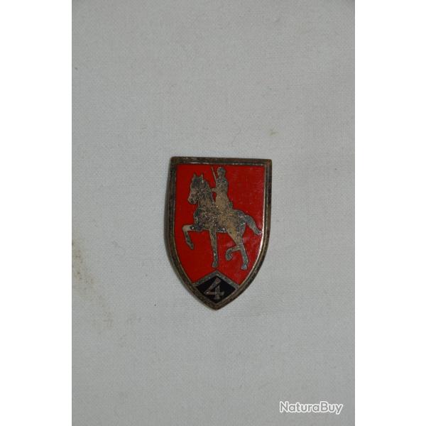 INSIGNE CAVALERIE- 4 REGIMENT DE CUIRASSIERS DRAGO PARIS OLIVIER METRA