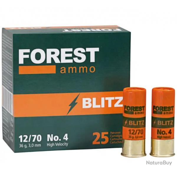 Cartouches calibre 12 FOREST AMMO BLITZ Plomb N 6