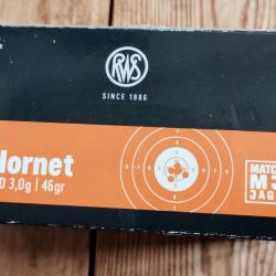 .22 Hornet RWS mj 46gr bte 50