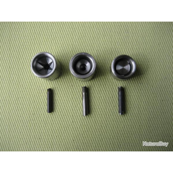 Kit 3  pices pour  la confection  de  sertissages  toile  parfaits  en  6  plis  calibre 20