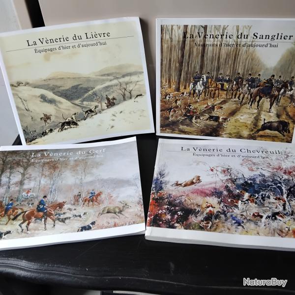 4 livres sur la vnerie Manuel us et coutumes de la vnerie offert