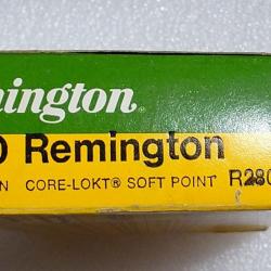 280REM BOITE DE 20 CARTOUCHES SOFT POINT 165 GRAINS CALIBRE 280 REMINGTON Categorie C Neuf  XXè