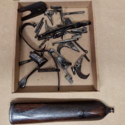 Lot de pièces + devant  pour fusil artisan français juxtapose calibre 12