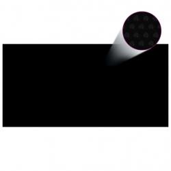 Couverture de piscine Noir 400 x 200 cm PE