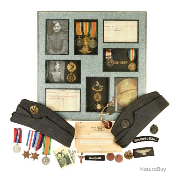 Ensemble Commmoratif d'une Famille Britannique, ww1 / ww2