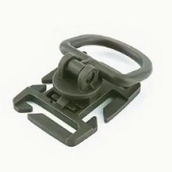 Boucle 360 Rotation D-Ring Clips MOLLE - x2 - Kaki
