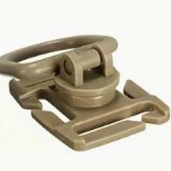 Boucle 360 Rotation D-Ring Clips MOLLE - x2 - Beige/TAN