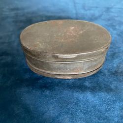 Ancienne boîte à graisse double militaire modèle 1874