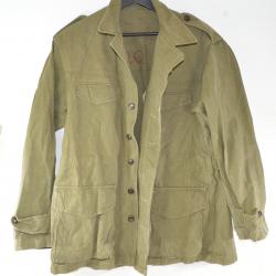 Veste Armée Française vert kaki, modèle 57 TTA. Surplus militaire, Indochine Algérie Blouson vintage