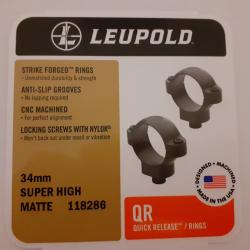 collier LEUPOLD QR diam 34 mm super haut