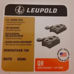 Embase LEUPOLD pour remington 700 pour colliers amovible QR