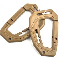 Mousqueton tactique v2 - Beige/TAN - x2